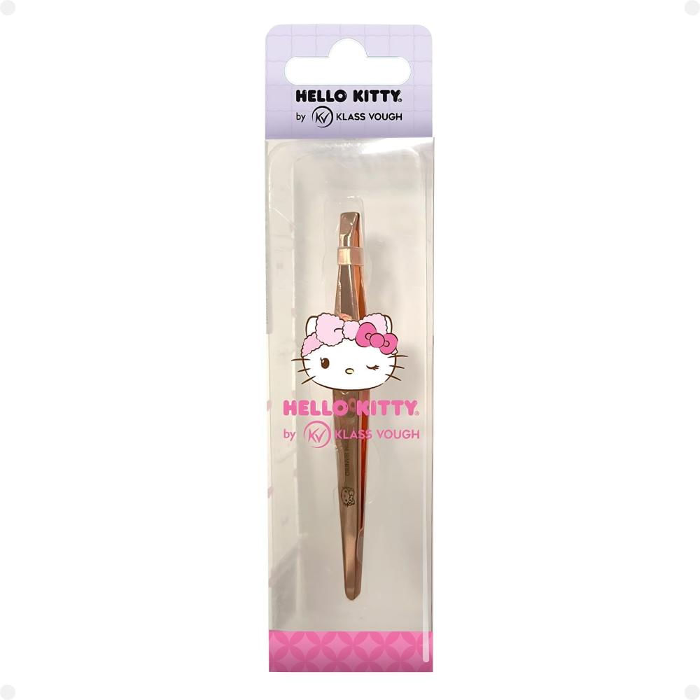 Pinça Dourada Hello Kitty By Klass Vough Ponta Reta Twhk-01