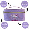 Necessaire Organizadora Hello Kitty by Klass Vough Lilás Kchk-05l
