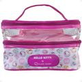 Necessaire Organizadora Transparente Hello Kitty by Klass Vough Estampada Kchk-01r