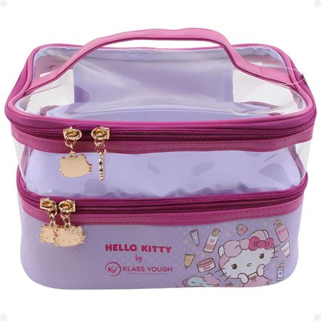 Necessaire-Organizadora-Transparente-Hello-Kitty-by-Klass-Vough-Lilás-Kchk-01l--1