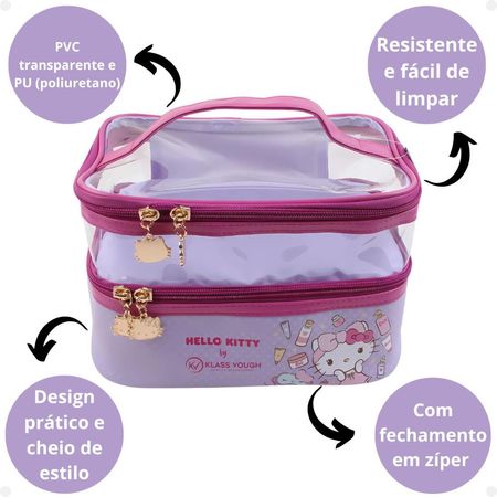 Necessaire-Organizadora-Transparente-Hello-Kitty-by-Klass-Vough-Lilás-Kchk-01l--2