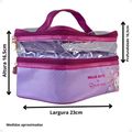 Necessaire Organizadora Transparente Hello Kitty by Klass Vough Lilás Kchk-01l