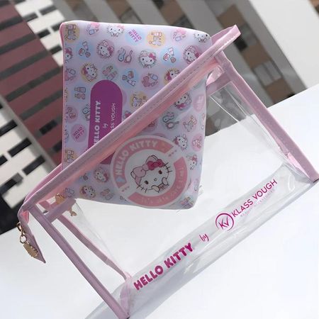 Kit-Hello-Kitty-by-Klass-Vough:-1-Necessaire-Transparente-e-1-Estampada-Kchk-03r--5