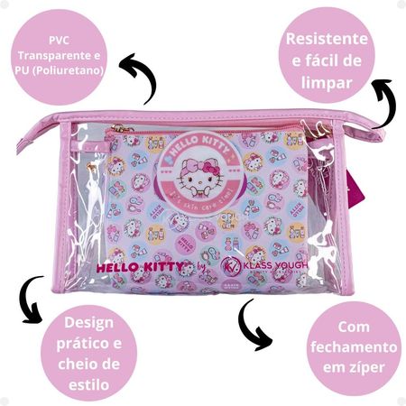 Kit-Hello-Kitty-by-Klass-Vough:-1-Necessaire-Transparente-e-1-Estampada-Kchk-03r--2