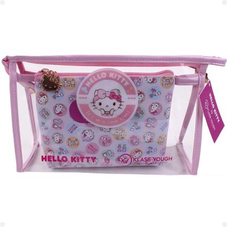 Kit-Hello-Kitty-by-Klass-Vough:-1-Necessaire-Transparente-e-1-Estampada-Kchk-03r--3
