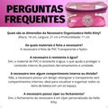 Necessaire Retangular Transparente Hello Kitty by Klass Vough Rosa Kchk-07