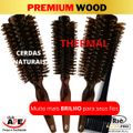 RIÈ Salon Pro Kit 3 Escova Premium Wood  47,57,64 + 1 Pincel