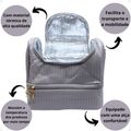 Necessaire Térmica Rubys Com Alça Cinza Nec-038tx