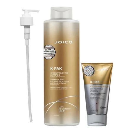 Kit-Joico-K-Pak---Shampoo-1L-+-Máscara-Deep-150ml-+-Válvula-Pump--1