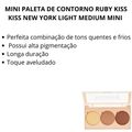Mini Paleta de Contorno Ruby Kiss Kiss New York Light Medium Mini Mcp01b