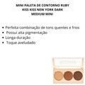 Mini Paleta de Contorno Ruby Kiss Kiss New York Dark Medium Mini Mcp02b