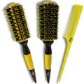 RIÈ Salon Pro Kit 2  Escova Extreme Professional Tourmaline 57mm, 64mm  + Pente