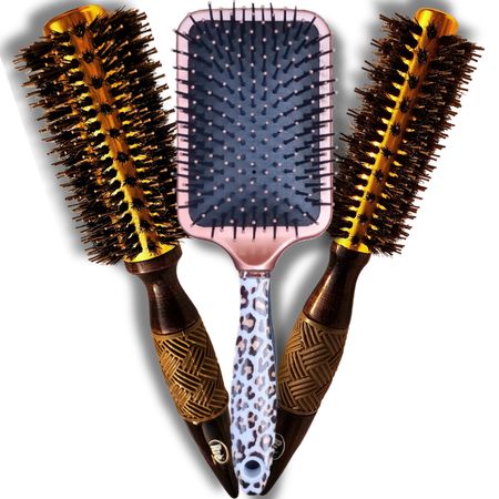RIÈ-Salon-Pro-Kit-2-Escova-INFINITI-Pro-Gold--Nano-Silver-47mm,-57mm-+-Escova-de-uso-diario--1