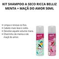 Kit Shampoo A Seco Ricca Belliz Menta + Maçã do Amor