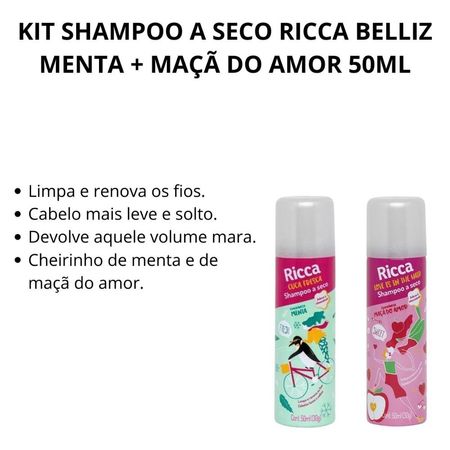 Kit-Shampoo-A-Seco-Ricca-Belliz-Menta-+-Maçã-do-Amor--2