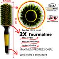 RIÈ Salon Pro Kit 2  Escova Mega Ceramic Tourmaline 57mm,64mm +1 Pente