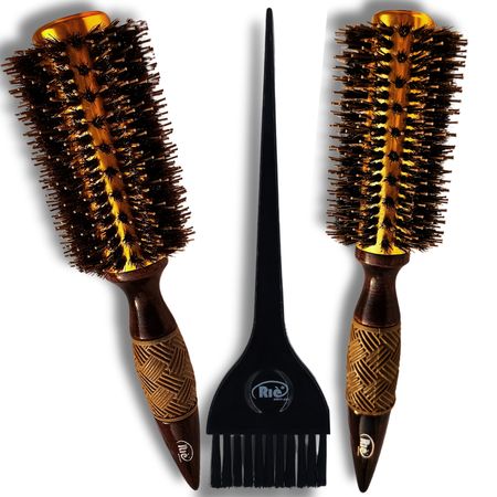 RIÈ-Salon-Pro-Kit-2-Escova-INFINITI-Pro-Gold--Nano-57mm,-64mm-+1-Pincel--1