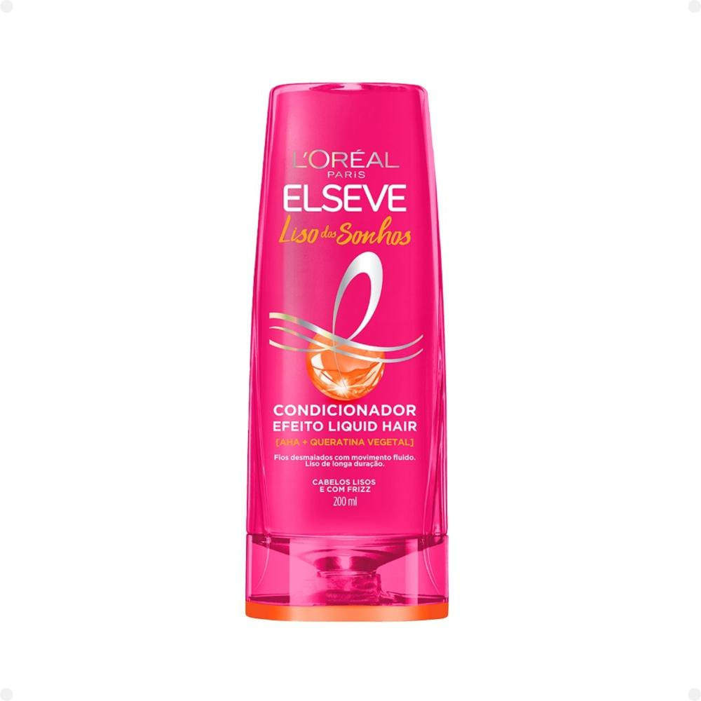 Condicionador Elseve Liso dos Sonhos Efeito Liquid Hair 200ml