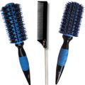 RIÈ Salon Pro Kit 2 Escova Super Ceramic Nano Titanium  57mm, 64mm +1 Pente