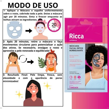 Ricca-Máscara-Facial-Supermask-Detox-Borbulhante--5