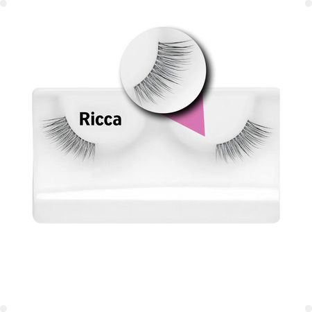 Kit-Cílios-Postiços-+-Cola-Branca-Ricca-Belliz-Cat-Eyes-Basiquinho-Vol:1-Médio--2