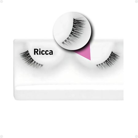 Kit-Cílios-Postiços-+-Cola-Branca-Ricca-Belliz-Cat-Eyes-Super-Cat-Vol:1-Curto--3