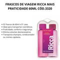 Frascos de Viagem Ricca Mais Praticidade 60ml