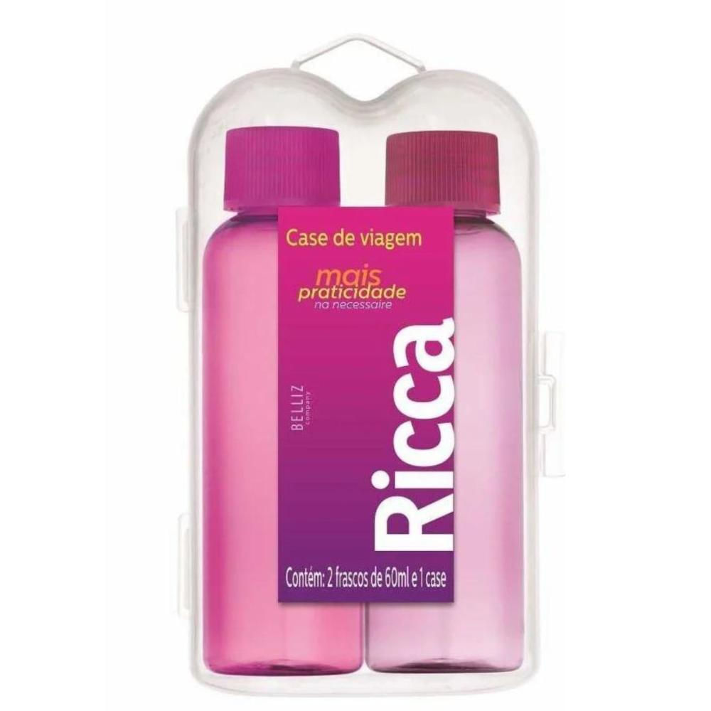 Frascos de Viagem Ricca Mais Praticidade 60ml