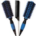 RIÈ SALON-PRO  KIT 2 Escovas Super Ceramic Nano Titanium 57mm + 1 Pente