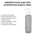 Sabonete Facial Ruby Skin Acnover Pele Acneica 100ml
