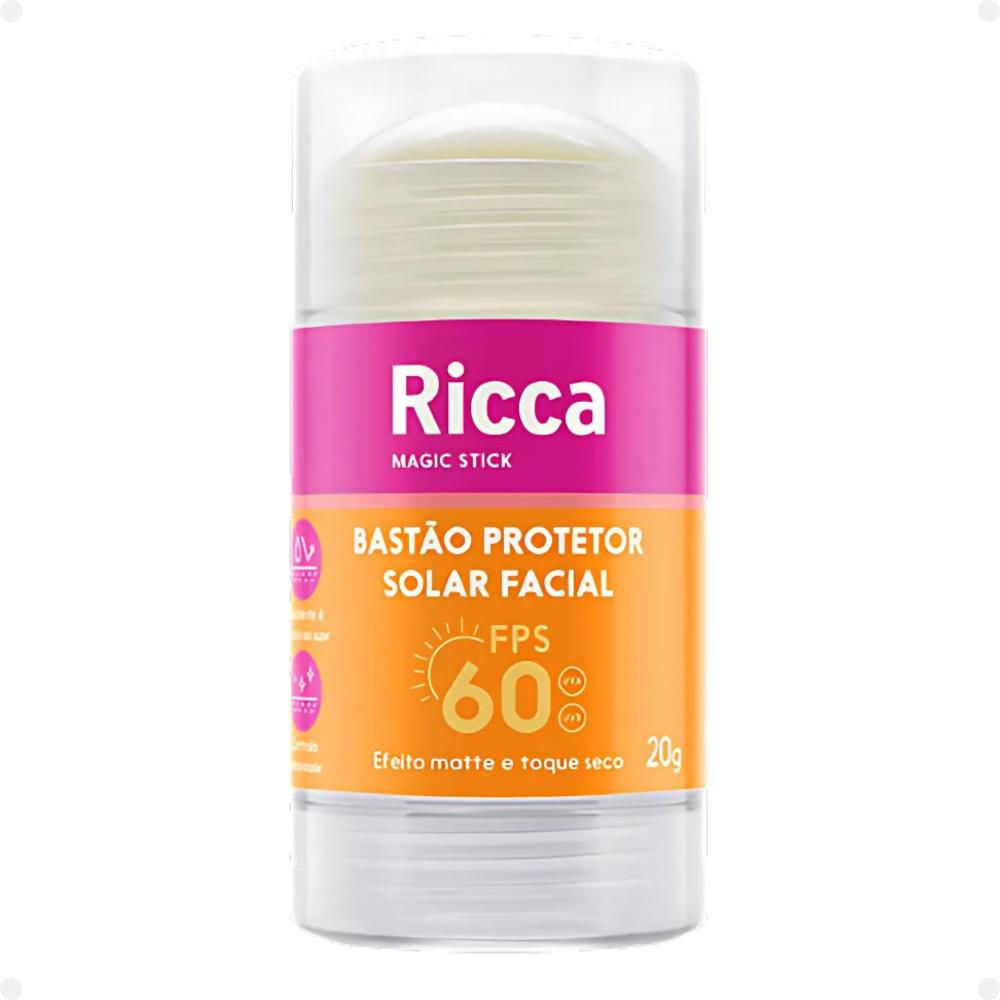 Bastão Protetor Solar Facial Ricca Fps 60