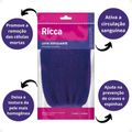 Luva Esfoliante Corporal Ricca Roxa