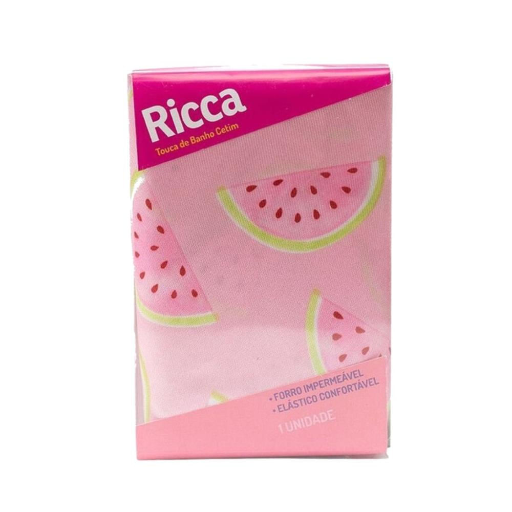 Touca de Banho Cetim Ricca Rosa