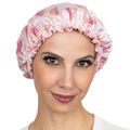 Touca de Banho Cetim Ricca Rosa