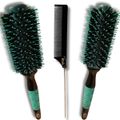 RIÈ Salon Pro Kit 2 Escova Ultimate Tourmaline Max 47mm, 57mm + Pincel