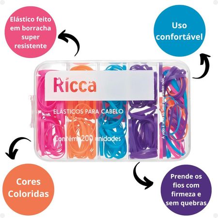 Elásticos-Coloridos-Para-Cabelo-Ricca-Com-200Un--2