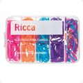 Elásticos Coloridos Para Cabelo Ricca Com 200Un