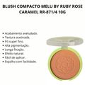 Blush Compacto Melu By Ruby Rose Caramel 10g