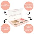 Paleta de Bronzer, Blush e Sombra Ruby Rose All-In-One