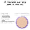 Pó Compacto Ruby Rose Stay Fix Mc60 10g