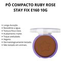 Pó Compacto Ruby Rose Stay Fix E160 10g