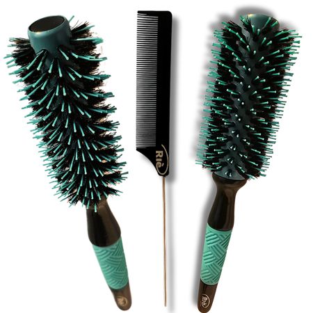 RIÈ-Salon-Pro-Kit-2--Escova-Ultimate-Tourmaline-47mm,57mm-+-Pente--1