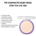 Pó Compacto Ruby Rose Stay Fix C10 10g