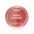 Blush Compacto Duo Ruby Rose Dual Cheeks Champagne e Peach Hb-m03-1