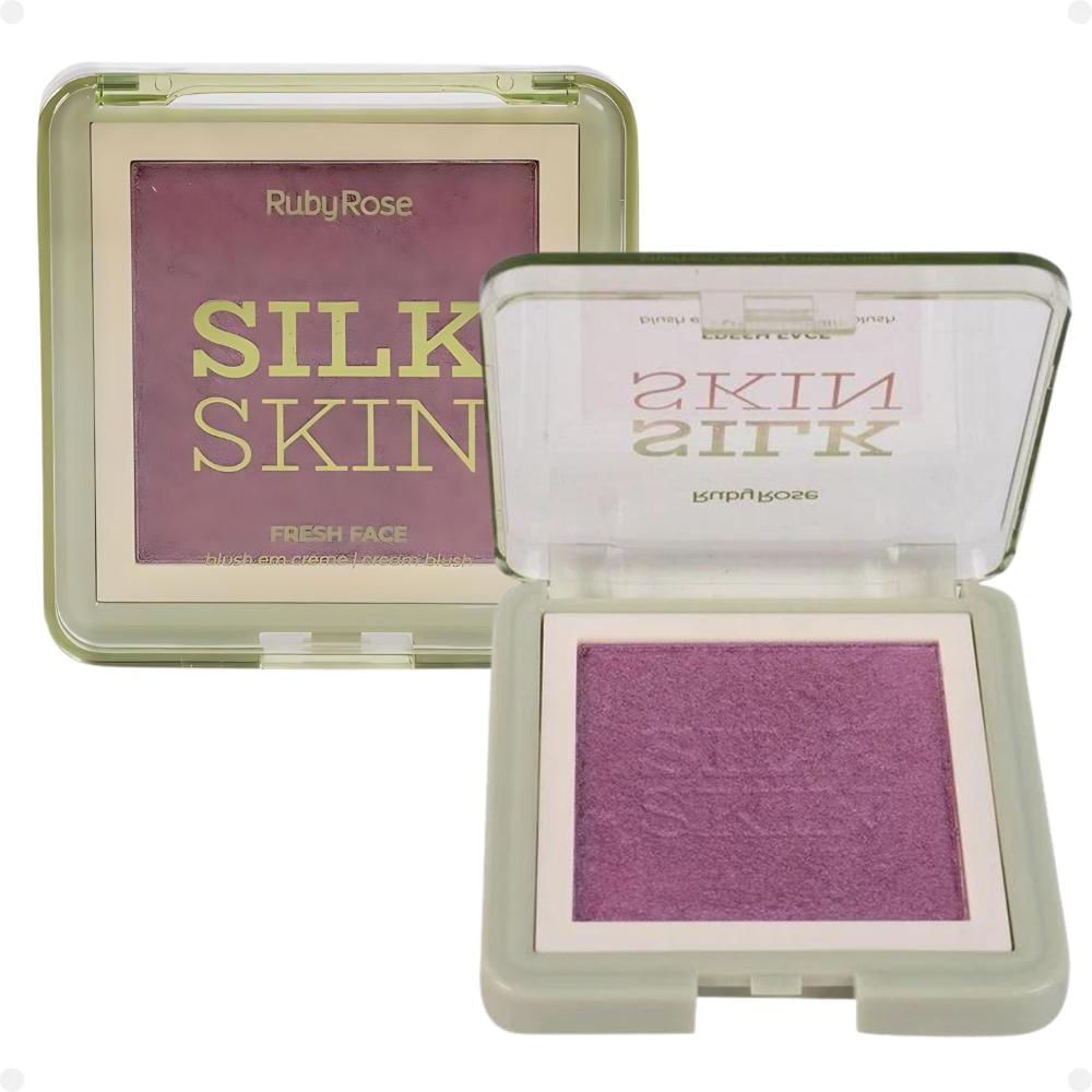 Blush em Creme Ruby Rose Silk Skin Fresh Face Plum Petal