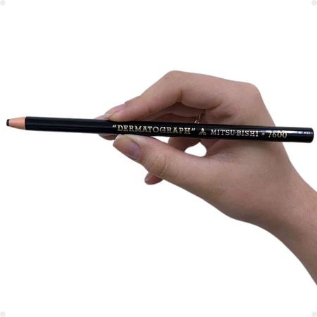 Kit-Mitsubishi:-12-Lápis-Dermatografico-Preto-7600--4