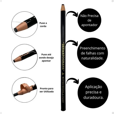 Kit-Mitsubishi:-12-Lápis-Dermatografico-Preto-7600--5