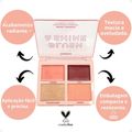 Paleta de Blush e Iluminador Ruby Rose Blush & Shine