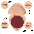 Blush Compacto Ruby Rose Glass Gb70