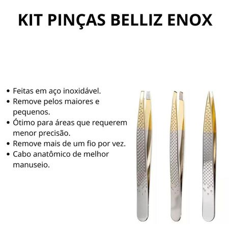 Kit-Pinças-Belliz-Enox-Ponta-Reta-+-Ponta-Diagonal-+-Ponta-Fina--2